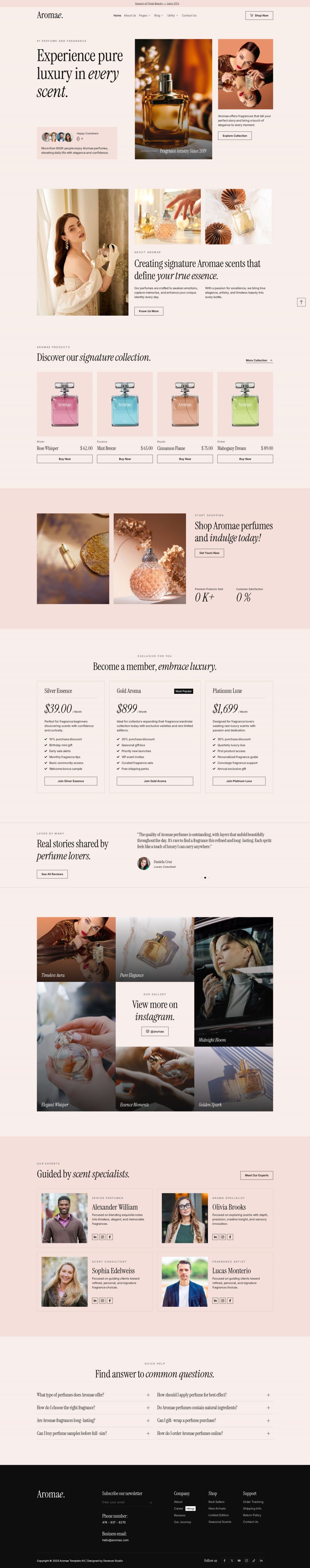 Template ThemeForest Aromae WordPress template ThemeForest Aromae