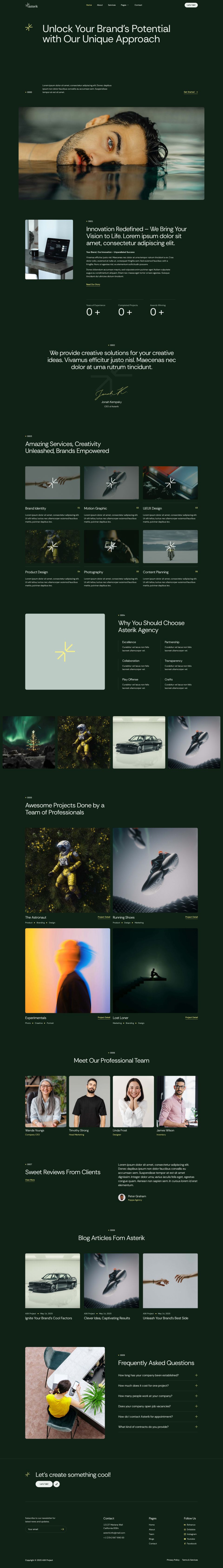 WordPress template ThemeForest Asterik