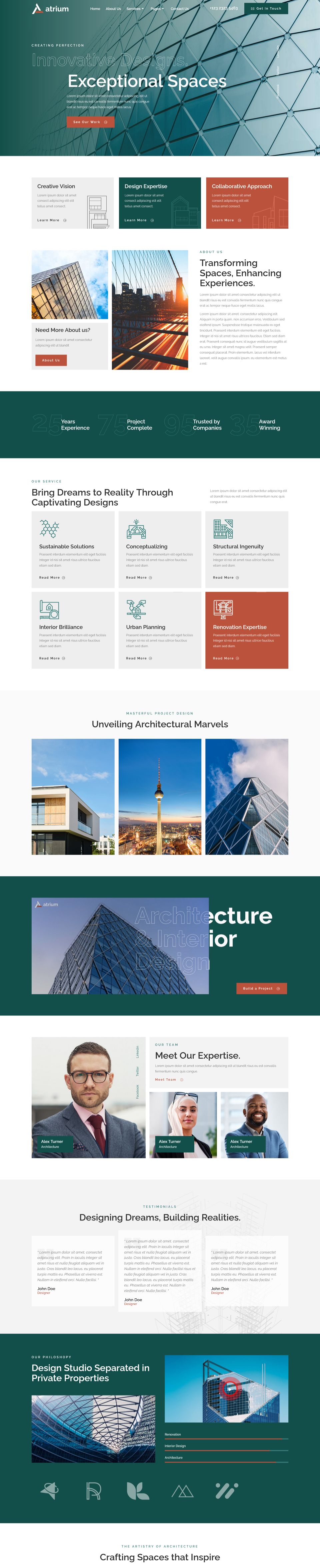 WordPress template ThemeForest Atrium