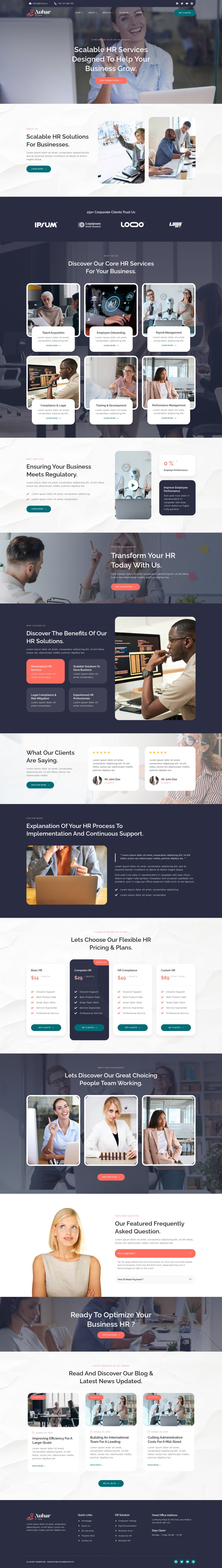 WordPress template ThemeForest Auhar
