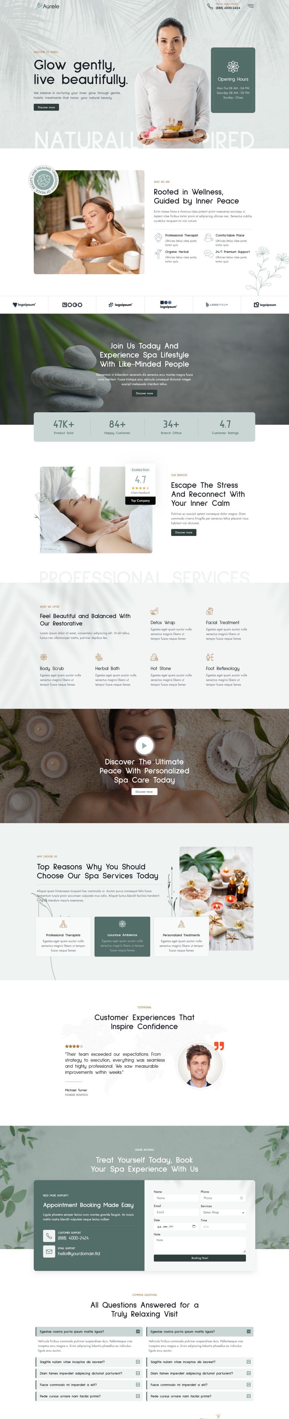 WordPress template ThemeForest Aurele