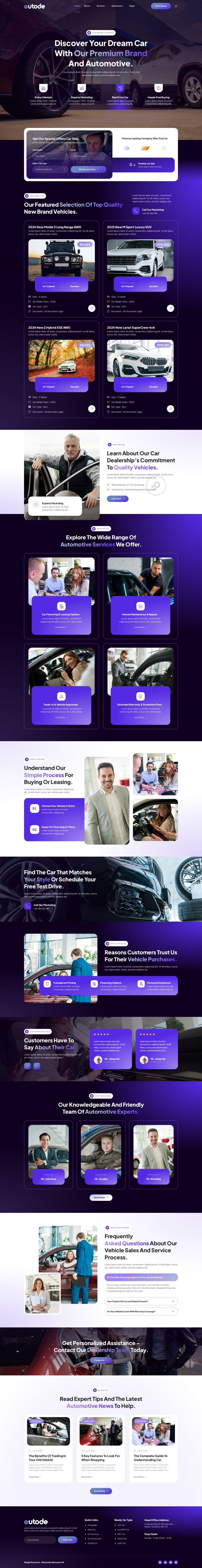 WordPress template ThemeForest Autode