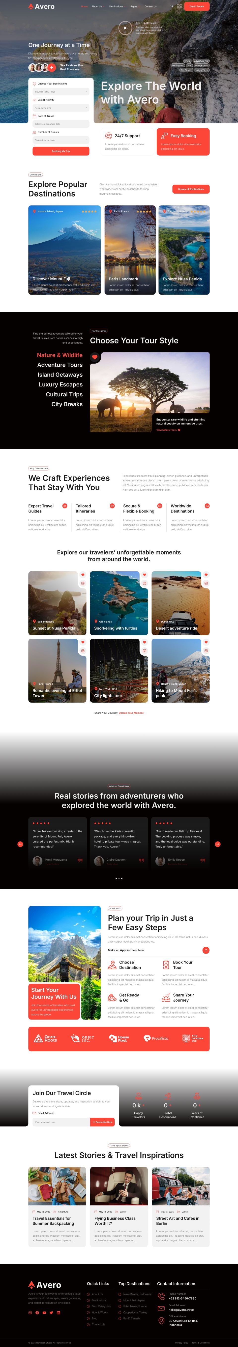 WordPress template ThemeForest Avero