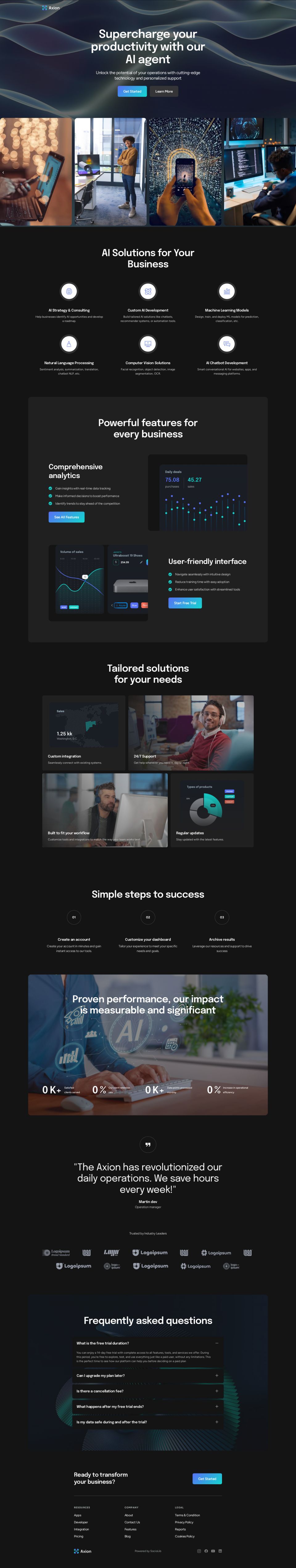 WordPress template ThemeForest Axion