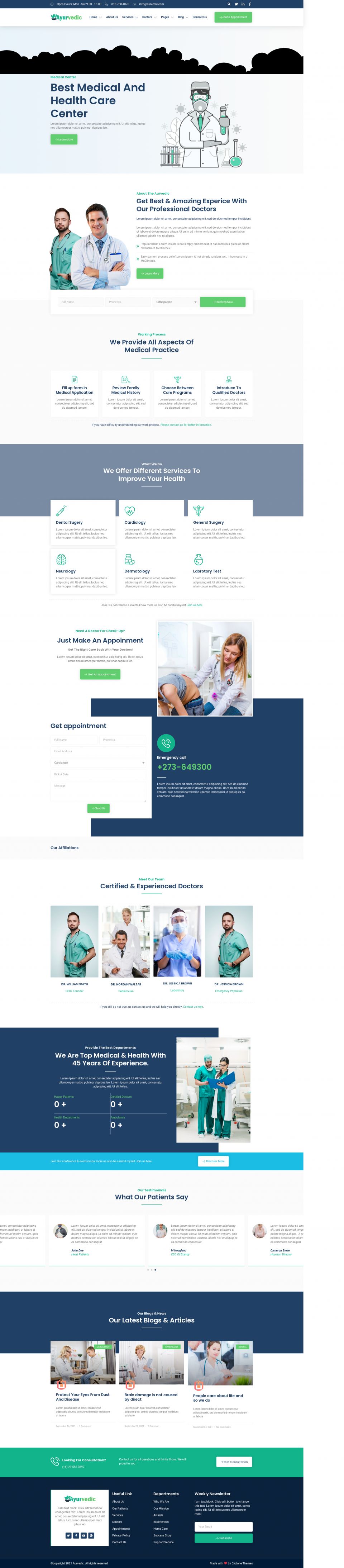 WordPress template ThemeForest Ayurvedic