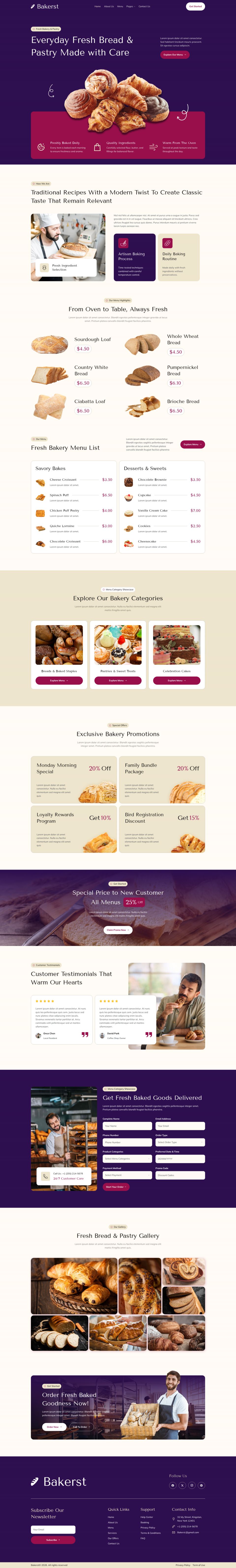 Template ThemeForest Bakerst WordPress template ThemeForest Bakerst