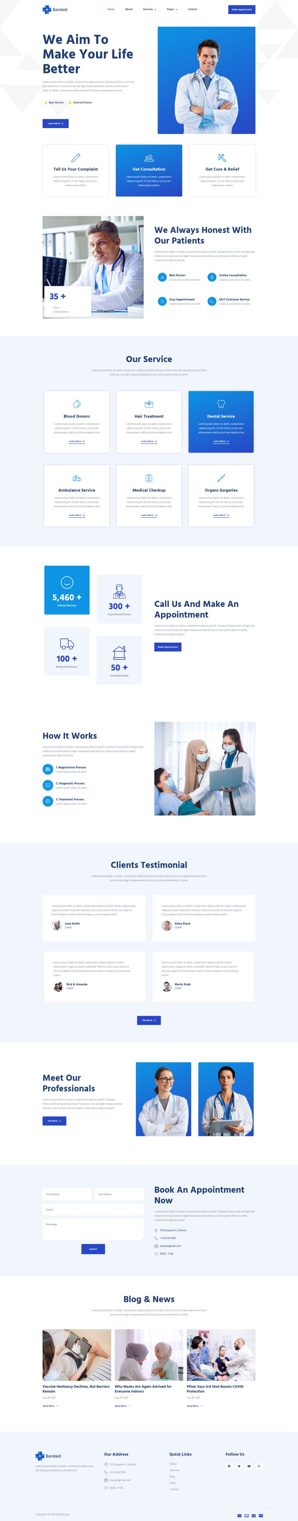 WordPress template ThemeForest Bandaid