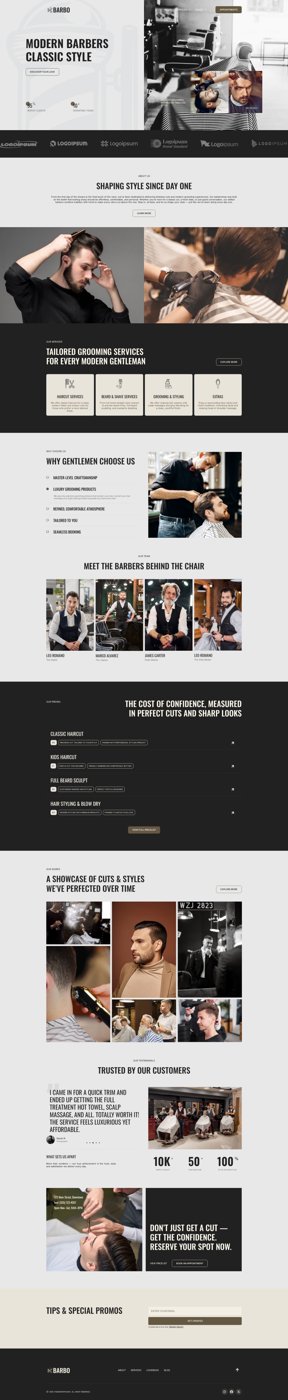 WordPress template ThemeForest Barbo