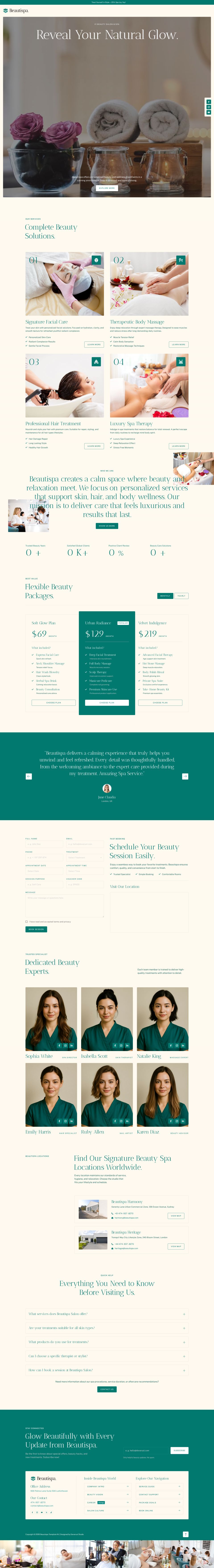 Template ThemeForest Beautispa WordPress template ThemeForest Beautispa