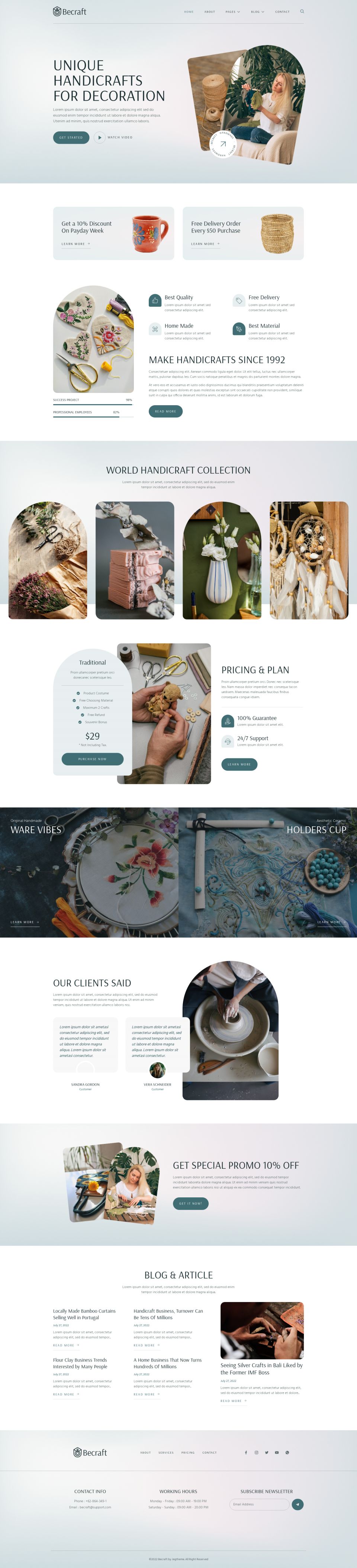 WordPress template ThemeForest Becraft