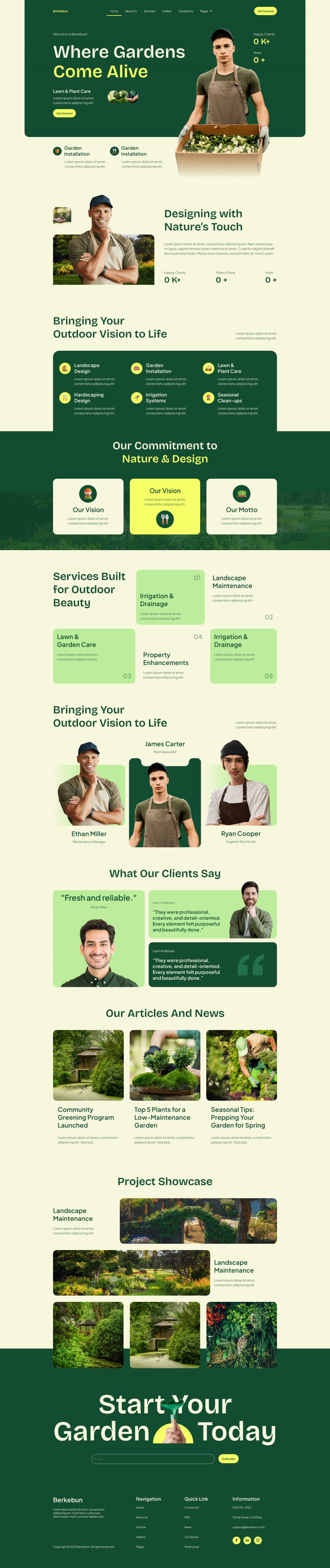 WordPress template ThemeForest Berkebun
