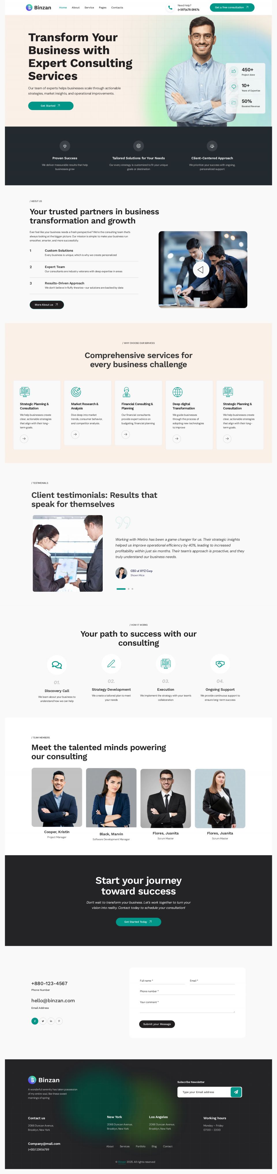 WordPress template ThemeForest Binzan