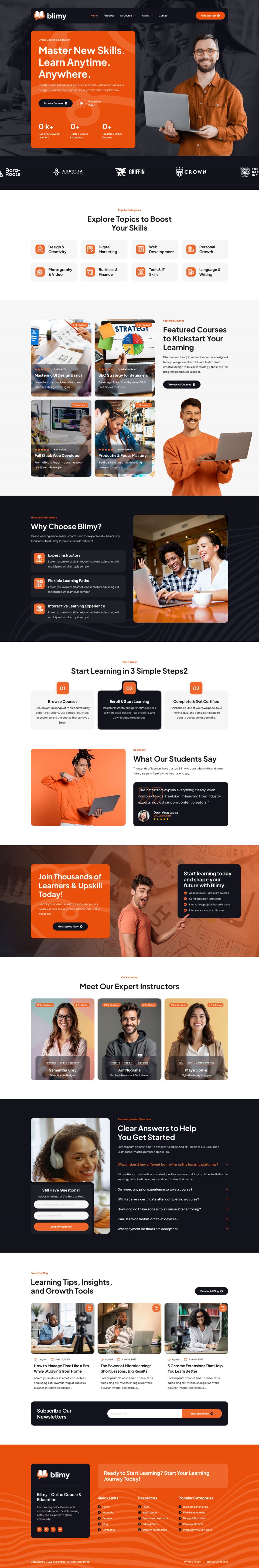 WordPress template ThemeForest Blimy