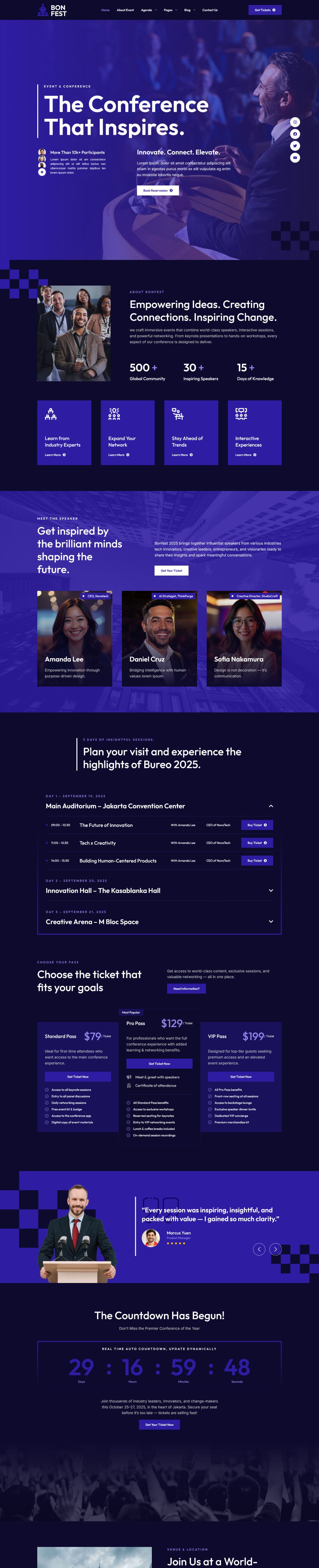 Template ThemeForest Bonfest WordPress template ThemeForest Bonfest