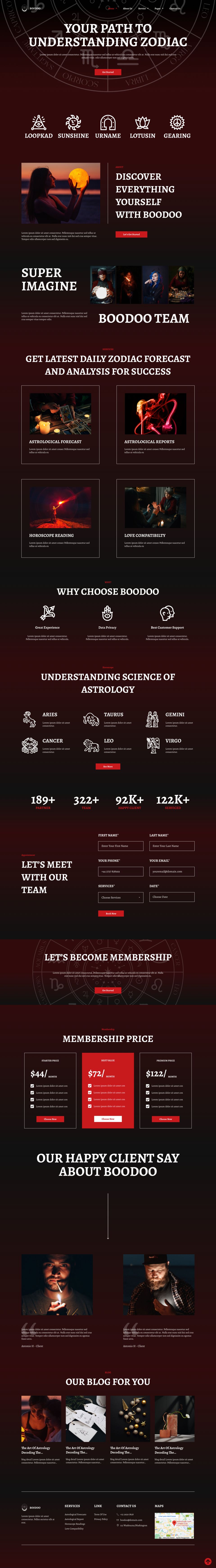 WordPress template ThemeForest Boodoo
