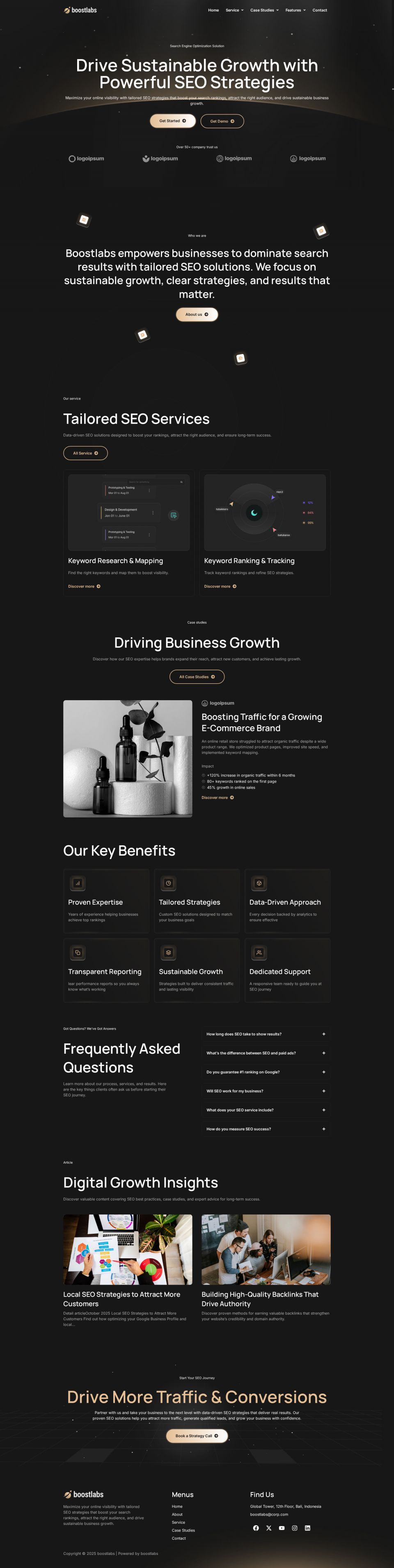 WordPress template ThemeForest Boostlabs