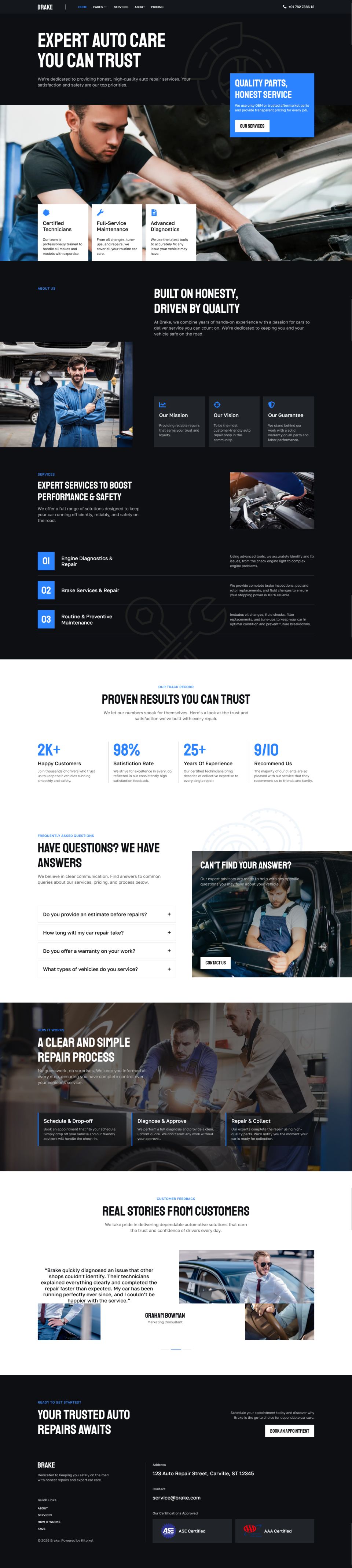 Template ThemeForest Brake WordPress template ThemeForest Brake