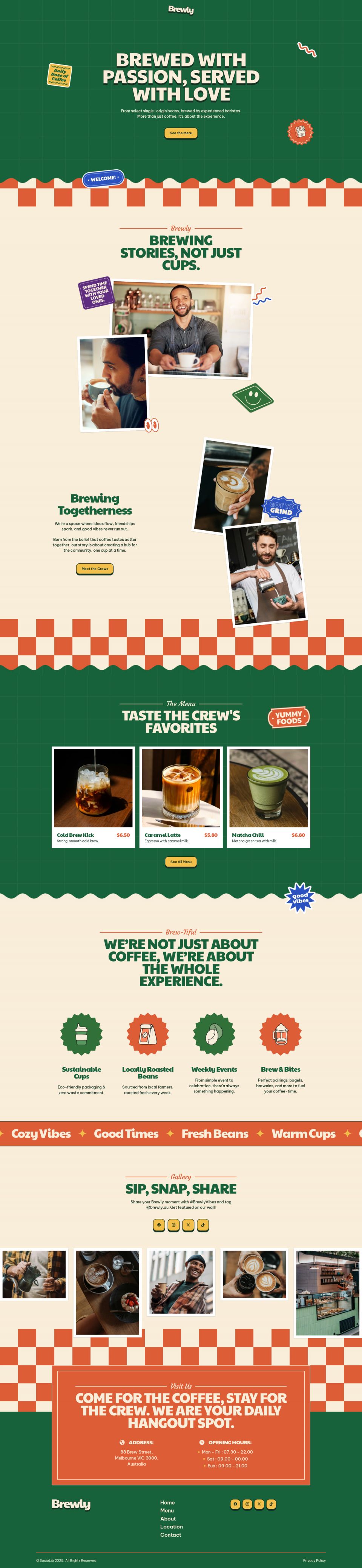 WordPress template ThemeForest Brewly