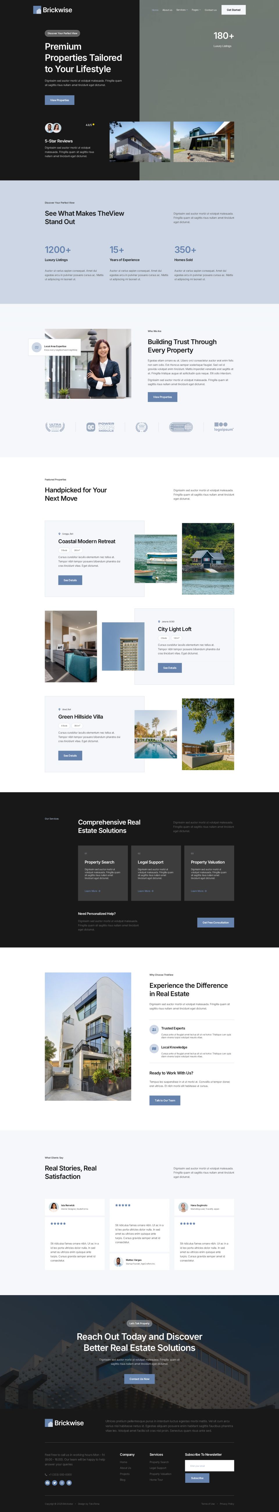 WordPress template ThemeForest Brickwise