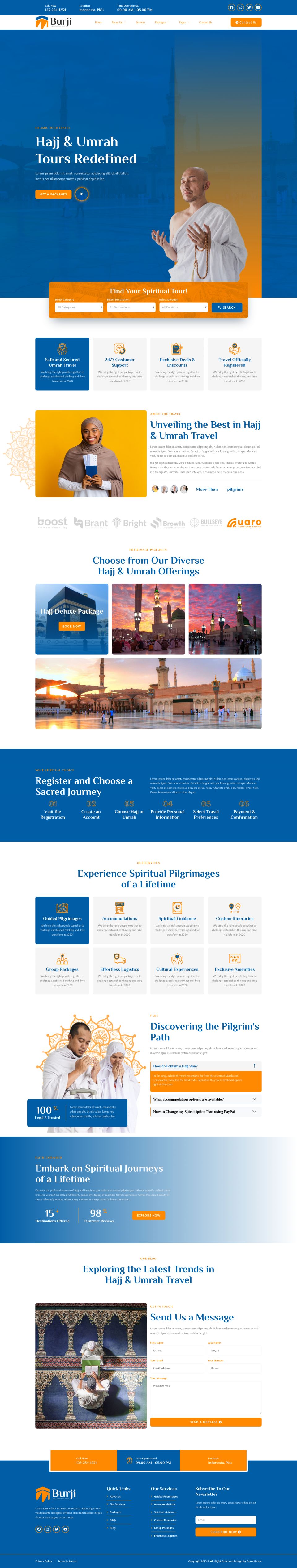 WordPress template ThemeForest Burji