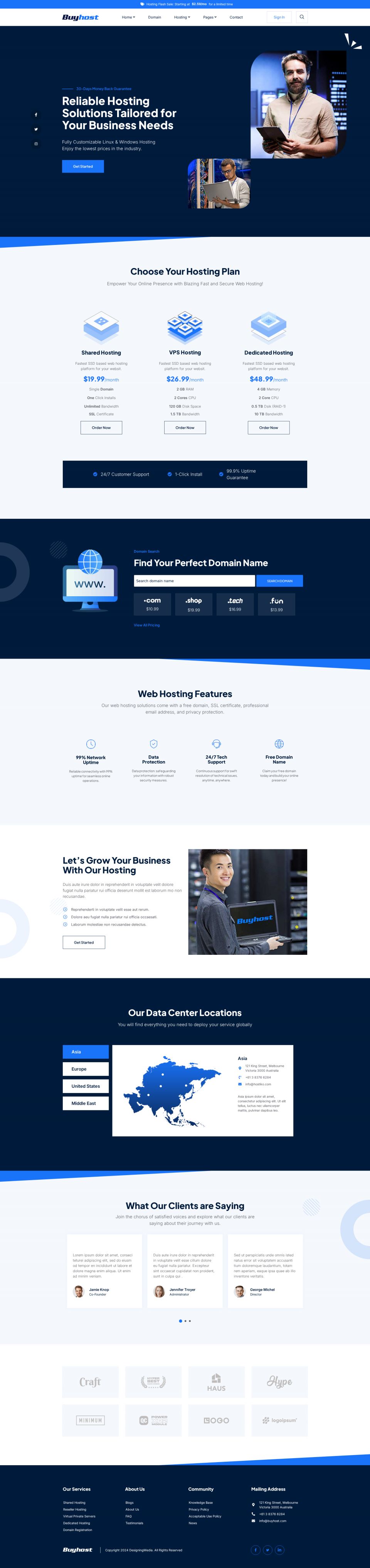 WordPress template ThemeForest Buyhost