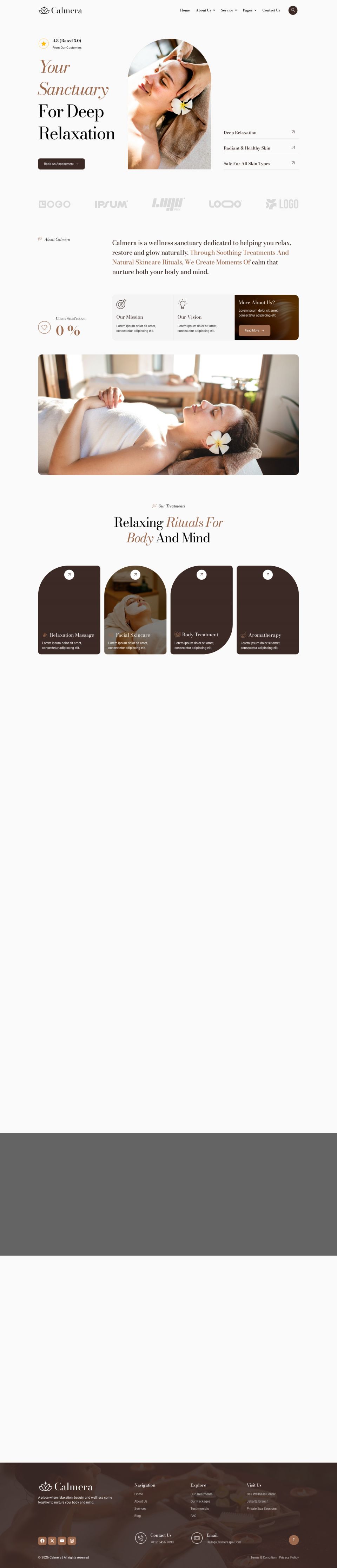 WordPress template ThemeForest Calmera