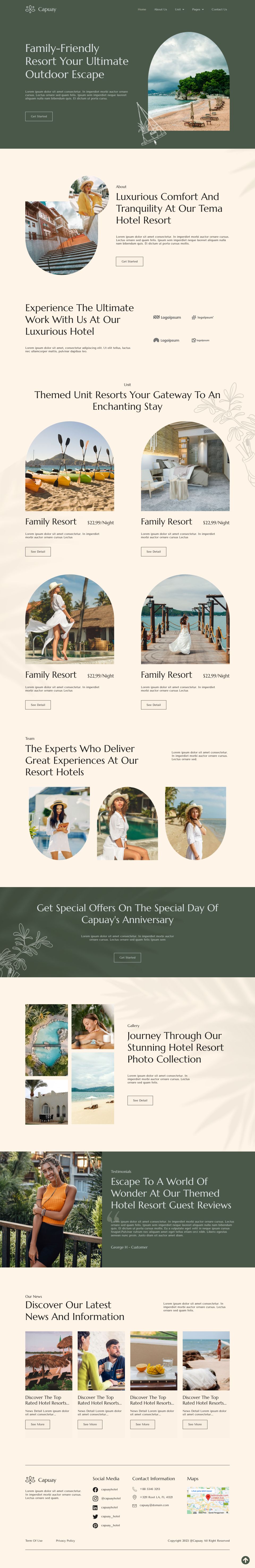 WordPress template ThemeForest Capuay