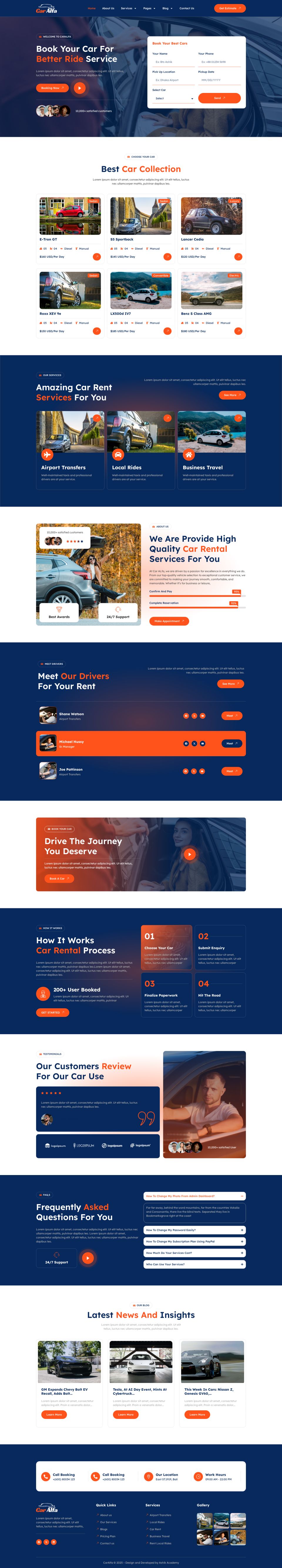 WordPress template ThemeForest CarAlfa