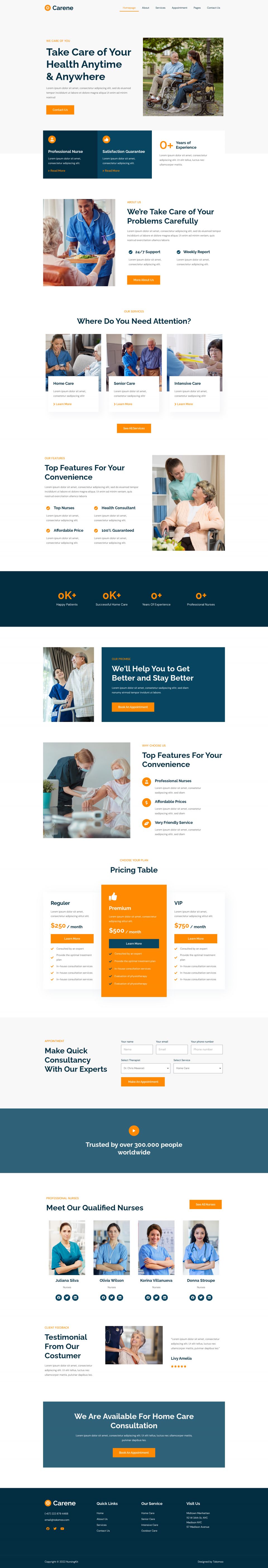 WordPress template ThemeForest Carene