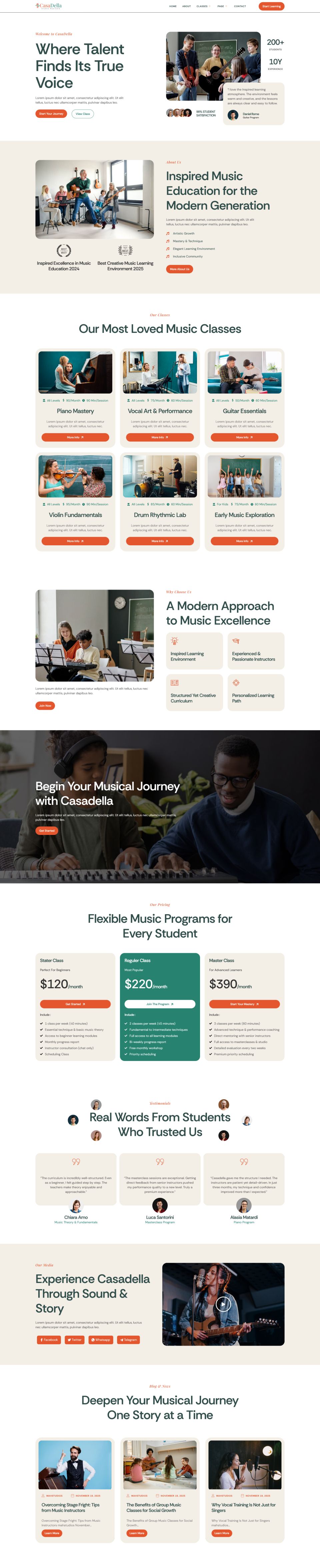 Template ThemeForest CasaDella WordPress template ThemeForest CasaDella