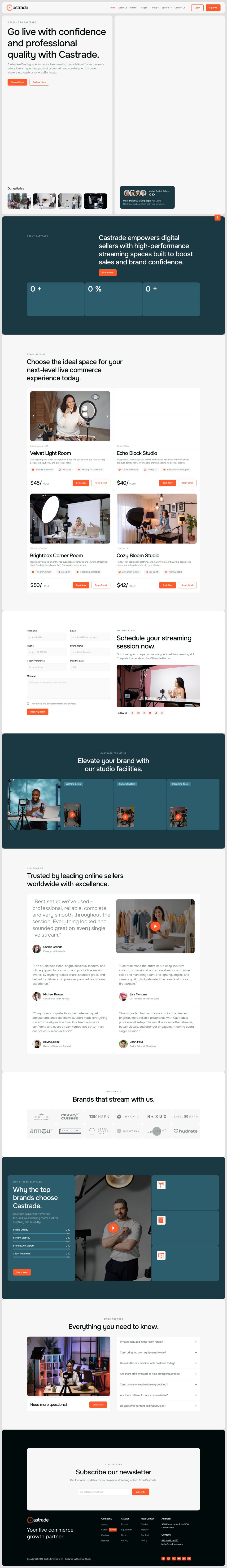 WordPress template ThemeForest Castrade