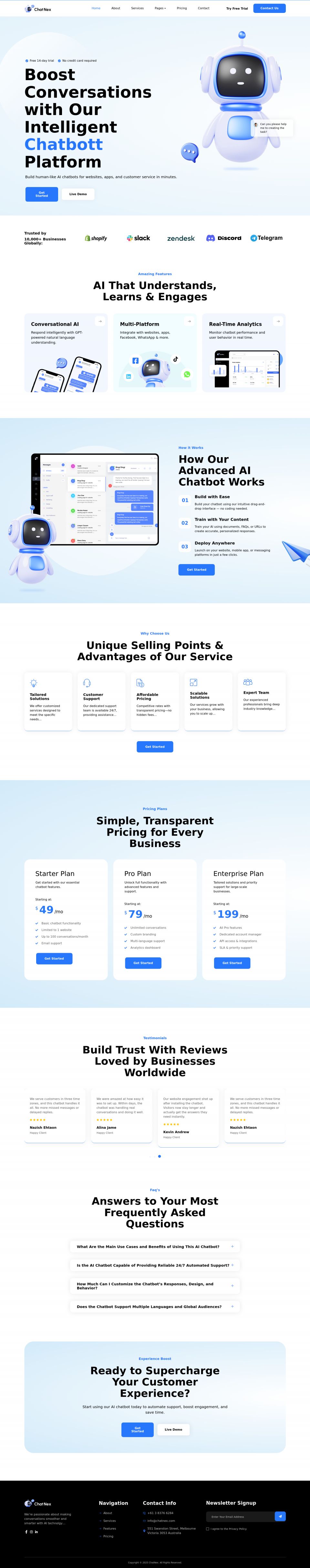 WordPress template ThemeForest ChatNex