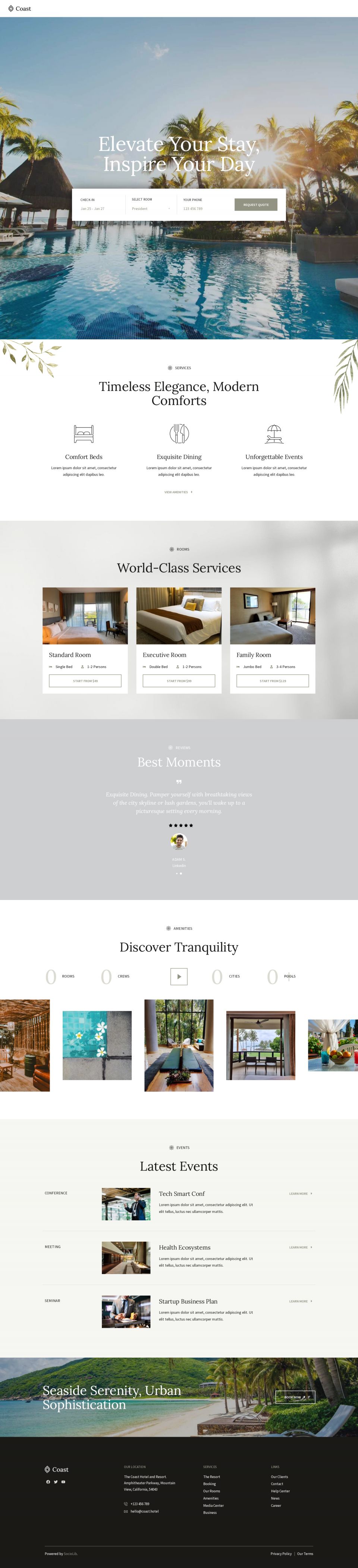 WordPress template ThemeForest Coast