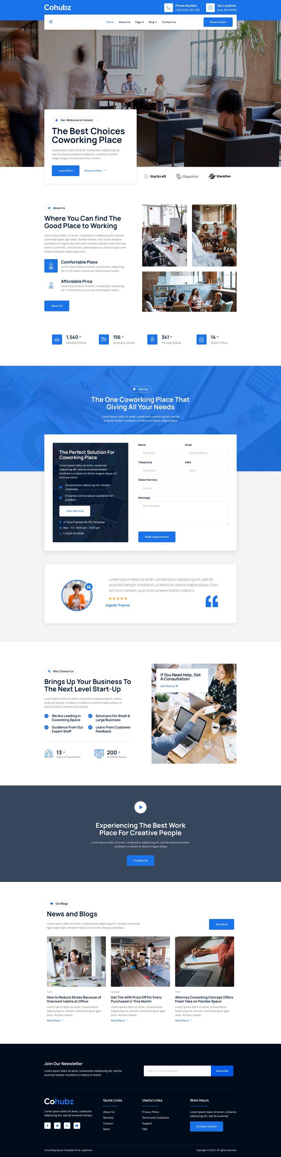 Template ThemeForest Cohubz WordPress template ThemeForest Cohubz