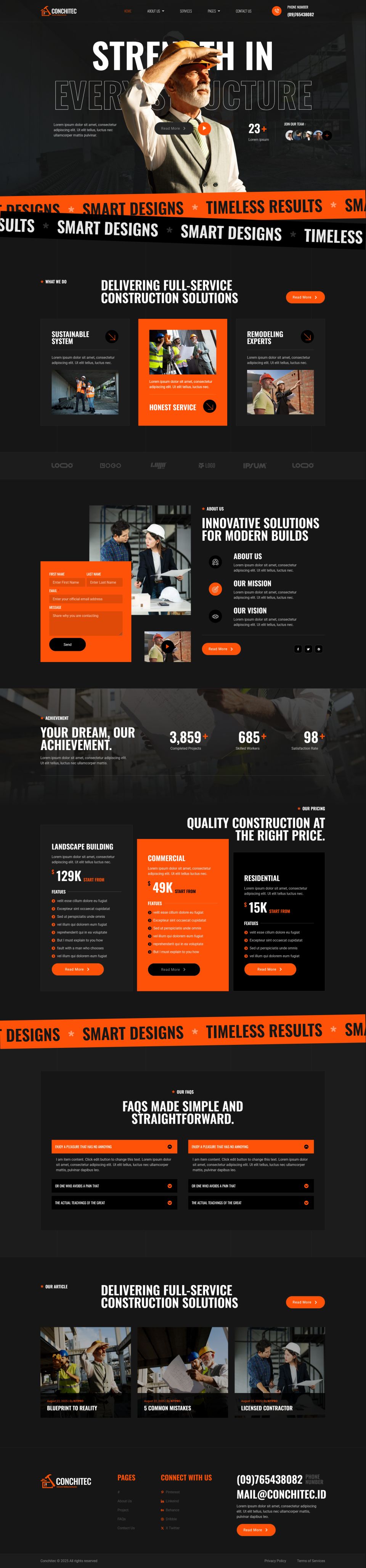 WordPress template ThemeForest Conchitec
