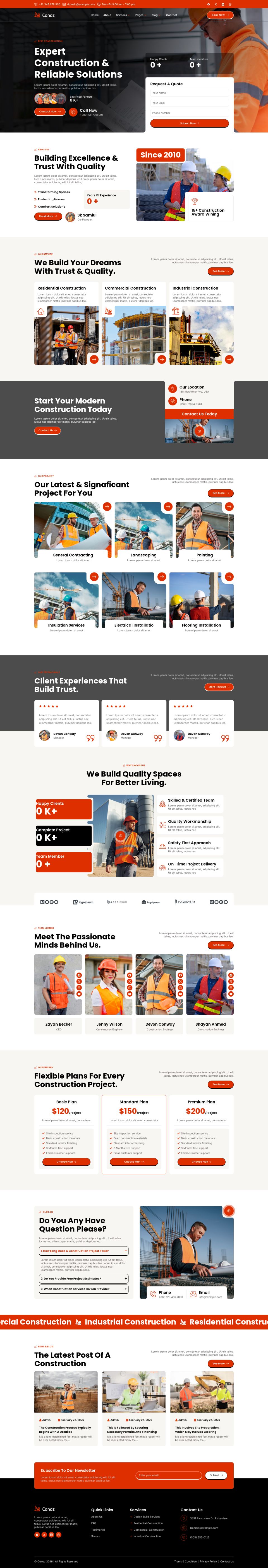 WordPress template ThemeForest Conoz