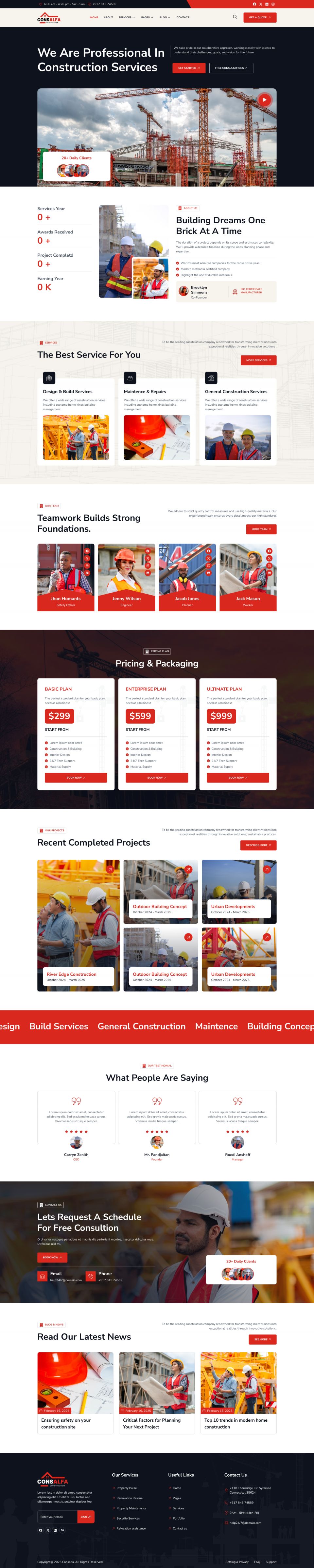 WordPress template ThemeForest ConsAlfa
