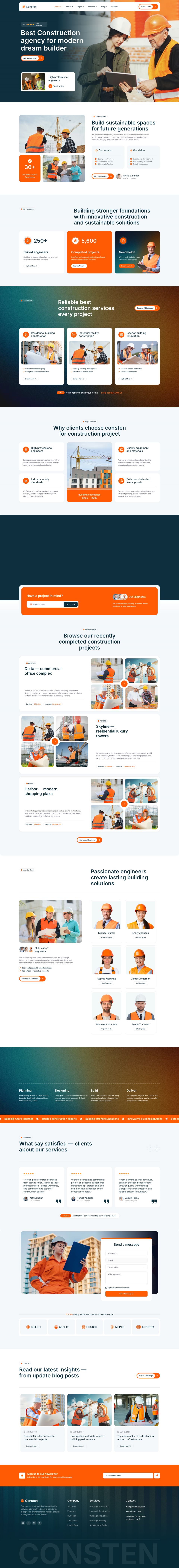Template ThemeForest Consten WordPress template ThemeForest Consten