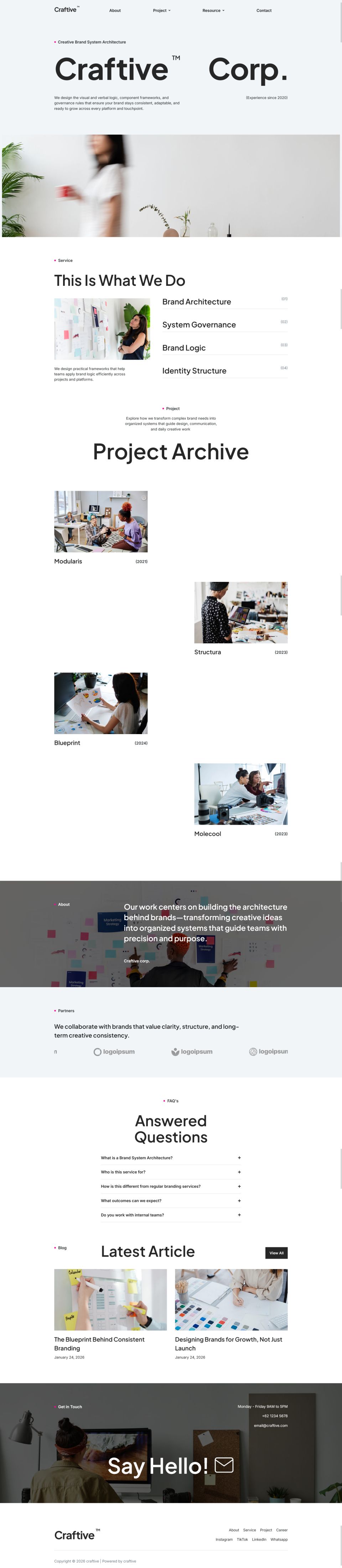 Template ThemeForest Craftive WordPress template ThemeForest Craftive