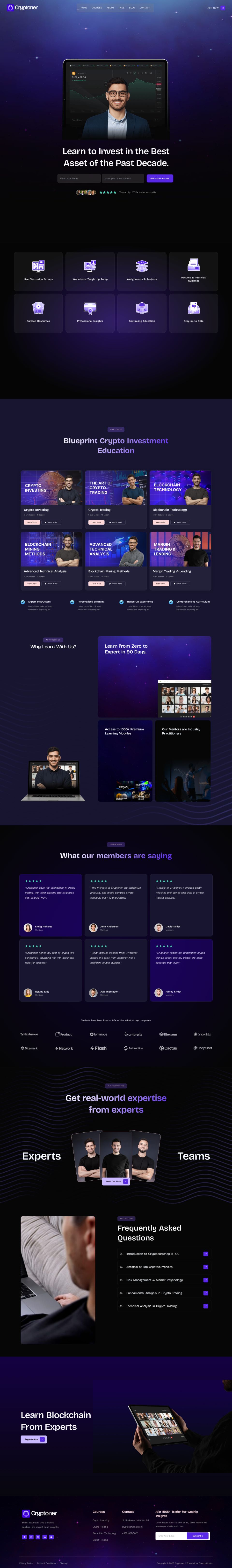 WordPress template ThemeForest Cryptoner