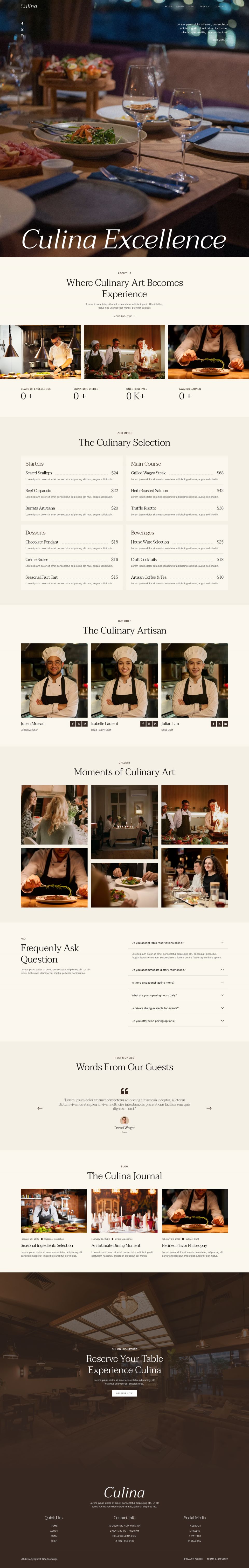 Template ThemeForest Culina WordPress template ThemeForest Culina