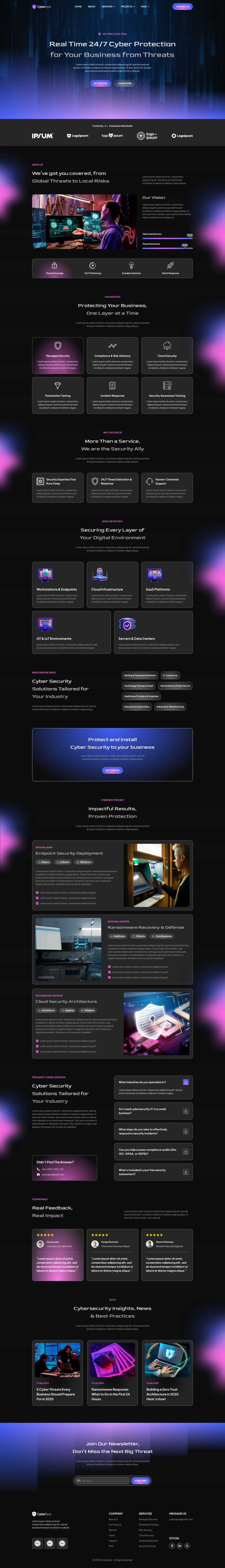 WordPress template ThemeForest CyberSpot