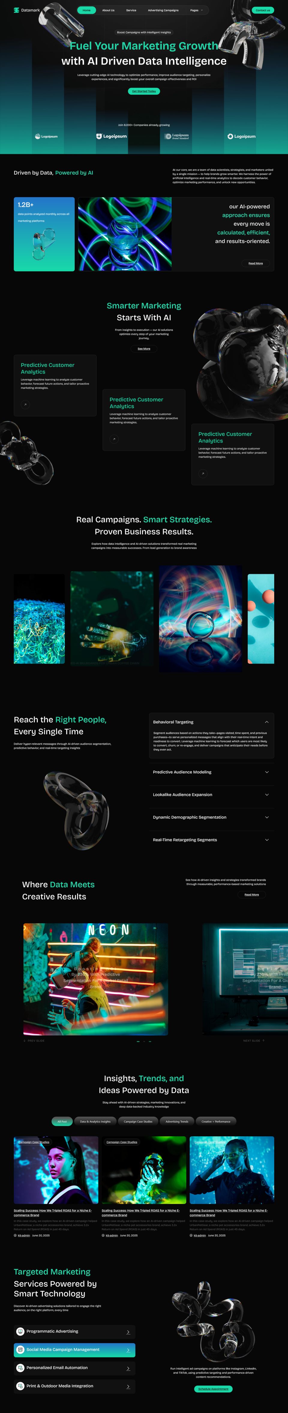 WordPress template ThemeForest Datamark