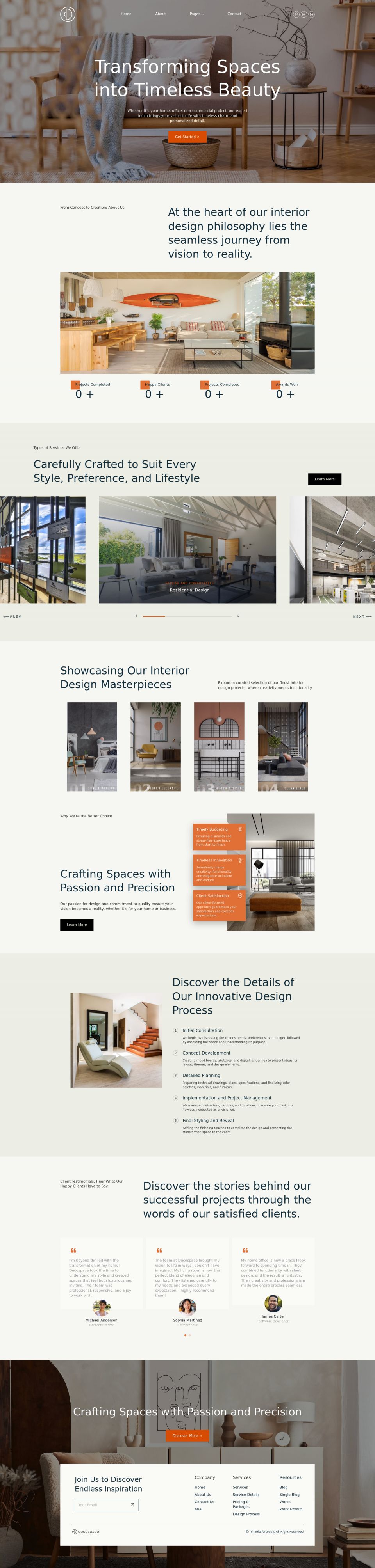 WordPress template ThemeForest Decospace