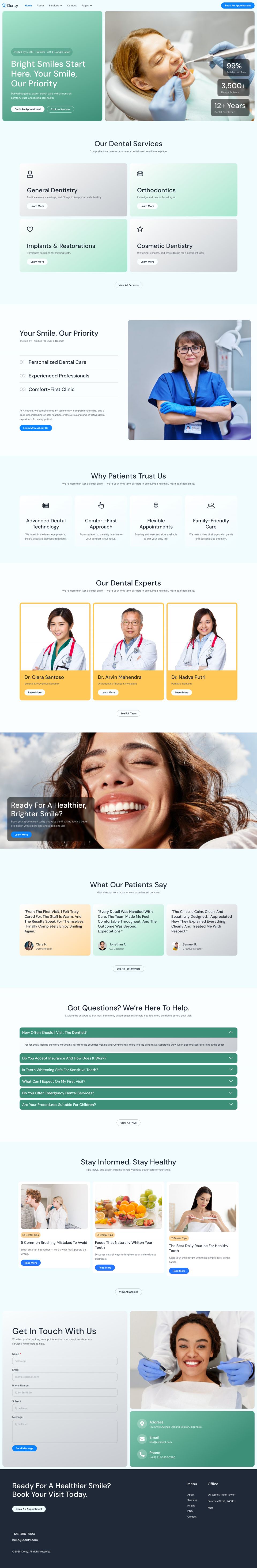 WordPress template ThemeForest Denty