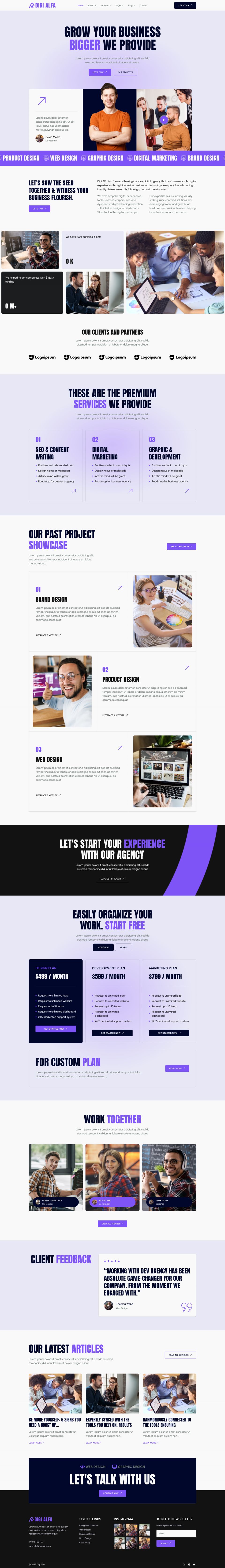 WordPress template ThemeForest DigiAlfa