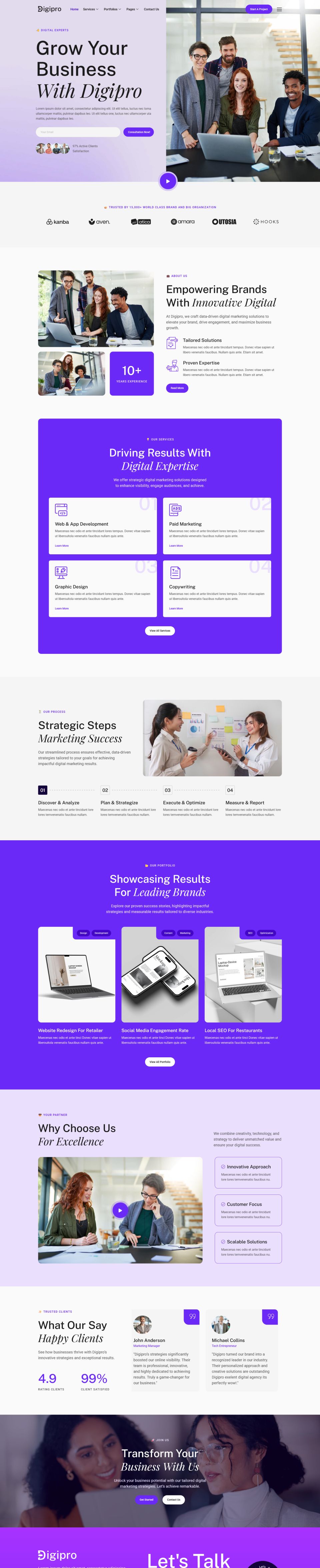 WordPress template ThemeForest Digipro