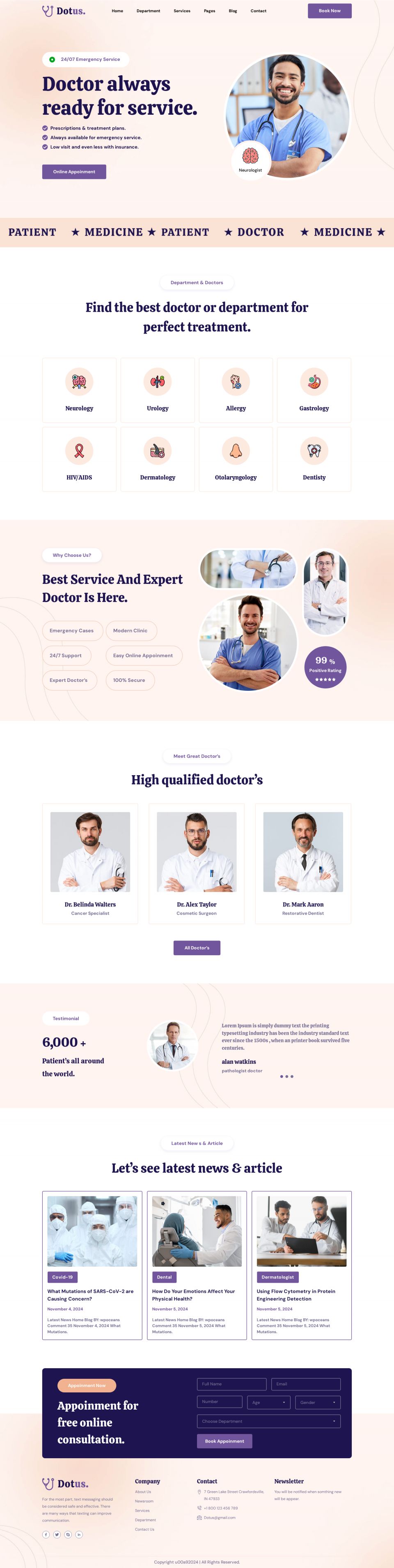 WordPress template ThemeForest Dotus