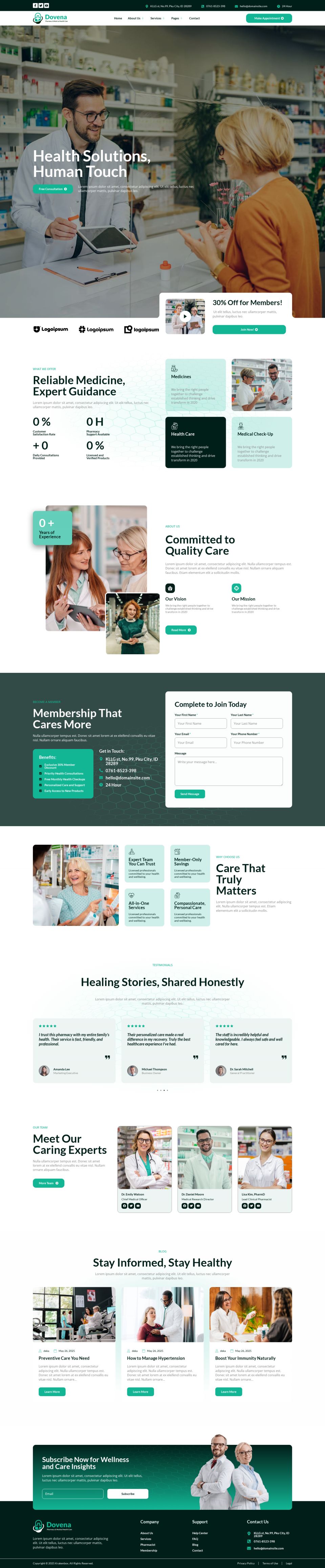 WordPress template ThemeForest Dovena