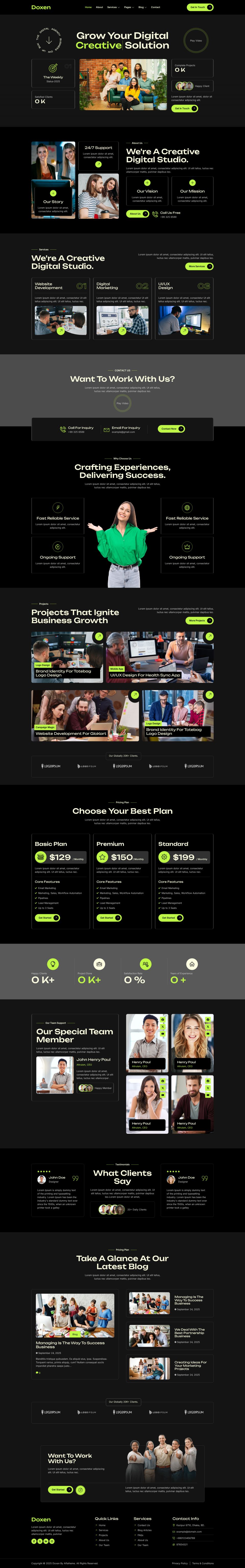 WordPress template ThemeForest Doxen